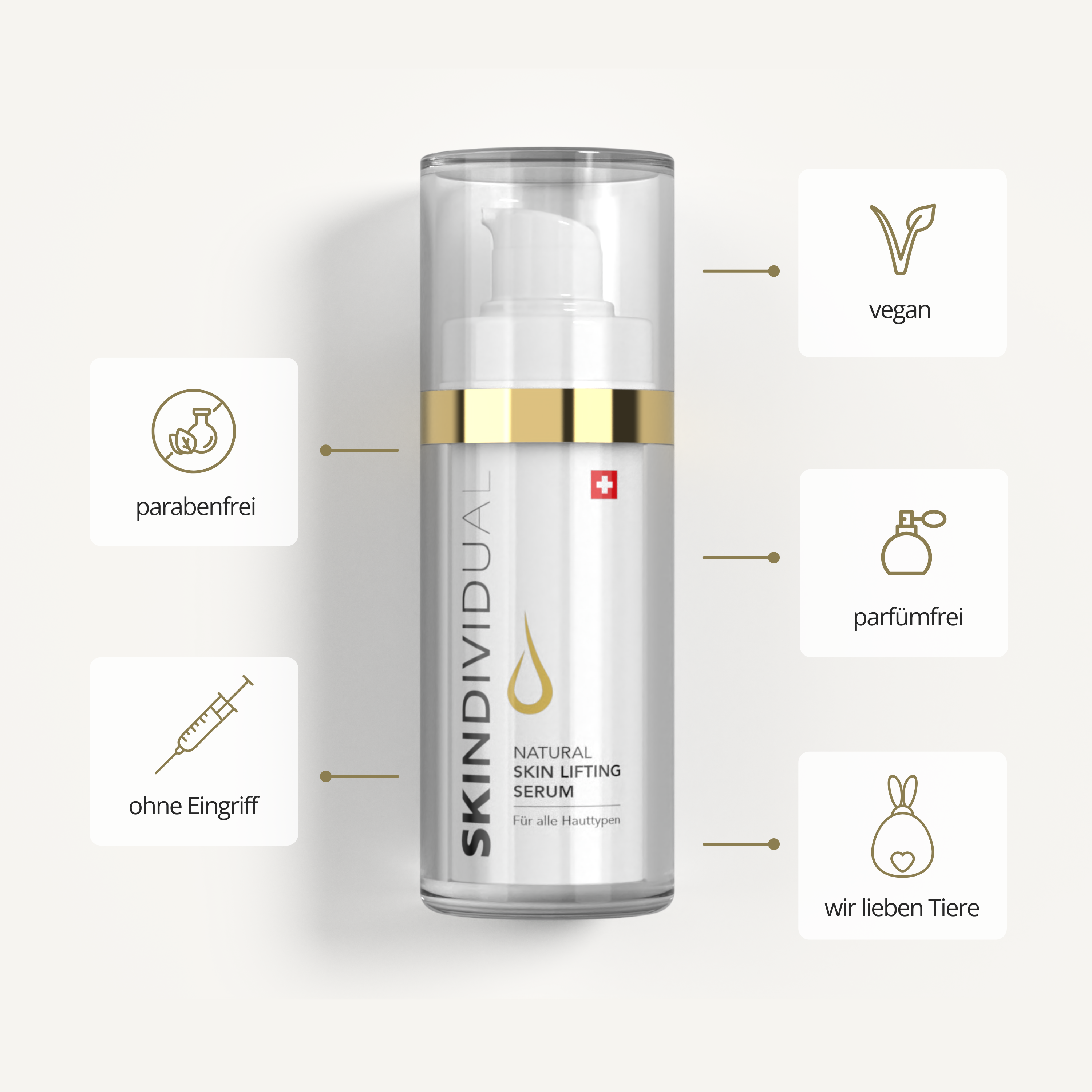 Siero liftante naturale per la pelle | 30 ml